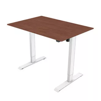 Pracovní stůl s elektricky nastavitelnou výškou 75x120cm, bílý, ergo