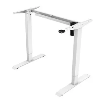 Pracovní stůl s elektricky nastavitelnou výškou 75x120cm, bílý, ergo