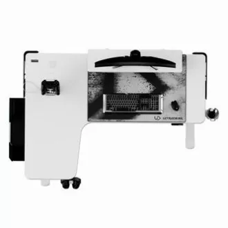 ULTRADESK Herní stůl WINGER - bílý, 111x155x60 cm, 75-122 cm, elektricky nastavitelná výška, RGB podsvícení, držák sluchátek i náp ULTRADESK Herní stůl WINGER - bílý, 111x155x60 cm, 75-122 cm, elektricky nastavitelná výška, RGB podsvícení, držák sluchátek i náp