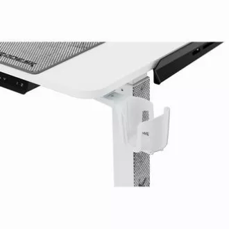 ULTRADESK Herní stůl WINGER - bílý, 111x155x60 cm, 75-122 cm, elektricky nastavitelná výška, RGB podsvícení, držák sluchátek i náp ULTRADESK Herní stůl WINGER - bílý, 111x155x60 cm, 75-122 cm, elektricky nastavitelná výška, RGB podsvícení, držák sluchátek i náp