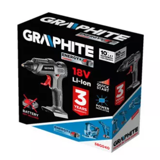 Tavící pistole ENERGY+ 200W, Graphite 58G040, Maximální teplota 210c, černá