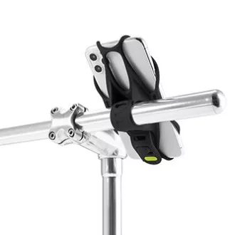 Držák mobilu Bone Bike Tie 3, na kolo, nastavitelná velikost, černý, 4.7-7.2", silikon, k připevnění na řídítka, černá