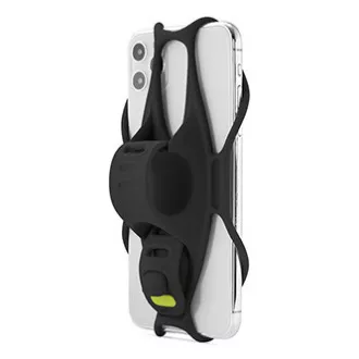 Držák mobilu Bone Bike Tie 3, na kolo, nastavitelná velikost, černý, 4.7-7.2", silikon, k připevnění na řídítka, černá