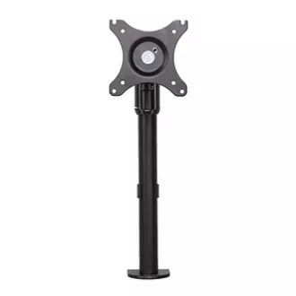 Polohovatelný držák pro monitor, černý, 10KG, svorka, 17"-30", otočný, 75x75/100x100