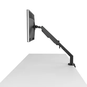 Polohovatelný držák pro monitor, 3-12KG, svorka a průchodka stolu, 17"-36", 75x75/100x100, černý
