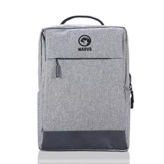 Batoh na notebook 15.6", BA-03, šedý z nylonu, USB port k nabíjení, Marvo, DOPRODEJ