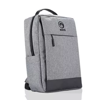 Batoh na notebook 15.6", BA-03, šedý z nylonu, USB port k nabíjení, Marvo, DOPRODEJ