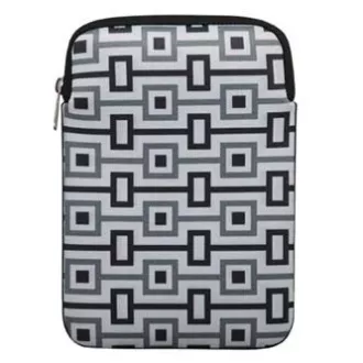 Obal na tablet 10.1", Geometric, bílý z neoprénu, DOPRODEJ Obal na tablet 10.1", Geometric, bílý z neoprénu, DOPRODEJ