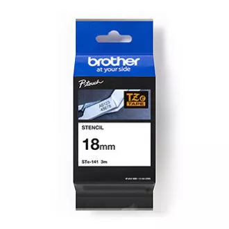 Brother originální páska do tiskárny štítků, Brother, STE-141, 3m, 18mm, kazeta s páskou Stencil Brother originální páska do tiskárny štítků, Brother, STE-141, 3m, 18mm, kazeta s páskou Stencil