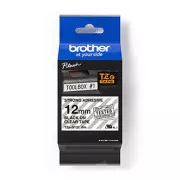 Brother originální páska do tiskárny štítků, Brother, TZE-S131, černý tisk/průsvitný podklad, laminovaná, 8m, 12mm, extrémně adhez