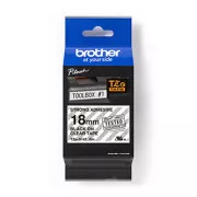 Brother originální páska do tiskárny štítků, Brother, TZE-S141, černý tisk/průsvitný podklad, laminovaná, 8m, 18mm, extrémně adhez