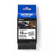 Brother originální páska do tiskárny štítků, Brother, TZEFX241, černý tisk/bílý podklad, laminovaná, 8m, 18mm, flexibilní