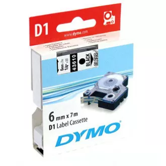Dymo originální páska do tiskárny štítků, Dymo, 43610, S0720770, černý tisk/průhledný podklad, 7m, 6mm, D1 Dymo originální páska do tiskárny štítků, Dymo, 43610, S0720770, černý tisk/průhledný podklad, 7m, 6mm, D1