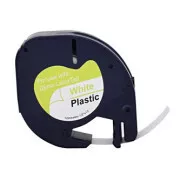 G&G kompatibilní páska do tiskárny štítků, pro Dymo, WT-RL-D-91221-BK, S0721660, 91221, černý tisk/bílý podklad, 4m, 12mm, LetraTa