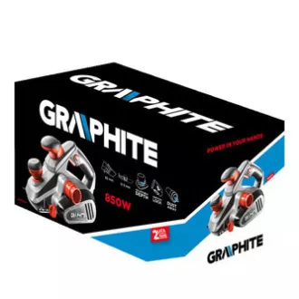 Hoblík Graphite 59G678, elektrika (kabel), 850W, 16500ot./min, 82mm, 3mm, 0-12mm, ergonomický tvar