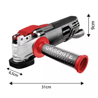 Víceúčelová bruska Graphite 59G025, elektrika (kabel), 230V, 500W, 21000osc./min, 2,8&deg;