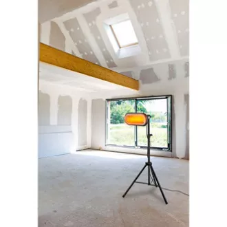 Infra zářič (ohřívač) NEO TOOLS 90-032, 2000W, IP55, Low Glare Amber Lamp, pro vyhřívání podlah a prostor skladů a stavenišť