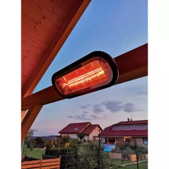 Infra zářič (ohřívač) NEO TOOLS 90-032, 2000W, IP55, Low Glare Amber Lamp, pro vyhřívání podlah a prostor skladů a stavenišť