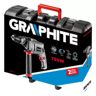 Vrtačka 58G726, elektrika (kabel), 230V, 650W, s příklepem, 3000ot./min, Graphite