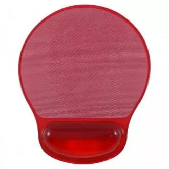 Logo Podložka pod myš gelová, červená, DOPRODEJ