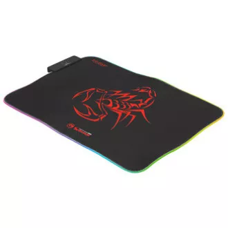 RGB Podložka pod myš, MG8, herní, černá, 350 x 250 mm, 3 mm, Marvo, RGB podsvícení