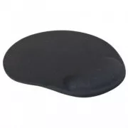 Podložka pod myš, ergonomická, gelová, černá, Logo - doprodej