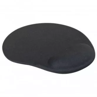 Podložka pod myš, ergonomická, gelová, černá, Logo - doprodej