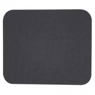 Podložka pod myš, měkká, černá, 24x22x0,3 cm, Logo