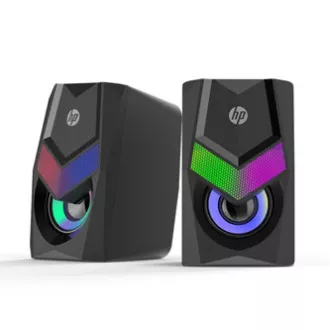 HP reproduktory DHE-6000, 2.0, 6W, černý, regulace hlasitosti, stolní, 3,5 mm jack (USB), podsvícené, 160Hz-20KHz HP reproduktory DHE-6000, 2.0, 6W, černý, regulace hlasitosti, stolní, 3,5 mm jack (USB), podsvícené, 160Hz-20KHz