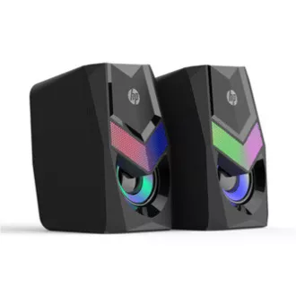 HP reproduktory DHE-6000, 2.0, 6W, černý, regulace hlasitosti, stolní, 3,5 mm jack (USB), podsvícené, 160Hz-20KHz HP reproduktory DHE-6000, 2.0, 6W, černý, regulace hlasitosti, stolní, 3,5 mm jack (USB), podsvícené, 160Hz-20KHz