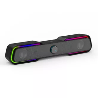 HP Soundbar DHE-6002, 2.0, 6W, černý, podsvícený