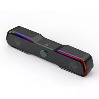 HP Soundbar DHE-6002, 2.0, 6W, černý, podsvícený