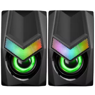 Marvo reproduktory SG-118, 6W, černé, podsvícené