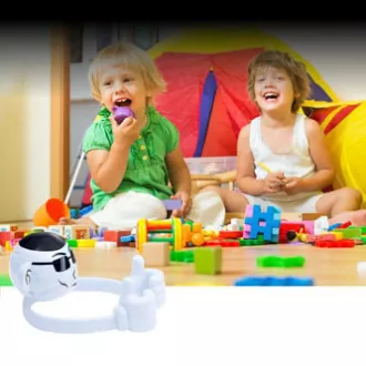 Promate Bluetooth reproduktor Ape, Li-Ion, 1.0, 3W, bílý, ,pro děti, držák telefonu