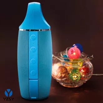 YZSY Bluetooth reproduktor FLABO, 2x5W, modrý, regulace hlasitosti, DOPRODEJ