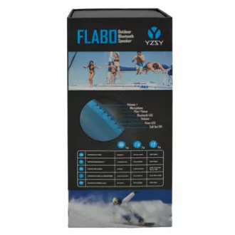 YZSY Bluetooth reproduktor FLABO, 2x5W, modrý, regulace hlasitosti, DOPRODEJ