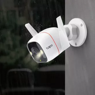 TP-link IP kamera venkovní Tapo C320WS, QHD 2560x1440, Wifi 2.4 GHz /ethernet, bílá, 4MP rozlišení, noční vidění, alarm , det. poh