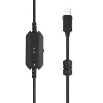 Defender Cosmo Pro RGB, herní sluchátka s mikrofonem, ovládání hlasitosti, černá, 7.1 (virtuálně), 50 mm měniče typ USB
