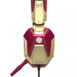 E-blue IRON MAN EHS908 herní sluchátka s mikrofonem, drátová, červená, 2x 3.5 mm jack + USB, DOPRODEJ E-blue IRON MAN EHS908 herní sluchátka s mikrofonem, drátová, červená, 2x 3.5 mm jack + USB, DOPRODEJ