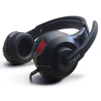 Genius HS-G600V sluchátka s mikrofonem, drátová, černá, 2.0, herní sluchátka, 40 mm měniče typ 2x 3.5 mm jack + USB