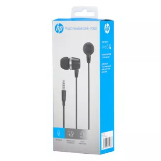 HP DHE-7000 sluchátka s mikrofonem, drátová, černá, 2.0, špuntová typ 3.5 mm jack HP DHE-7000 sluchátka s mikrofonem, drátová, černá, 2.0, špuntová typ 3.5 mm jack