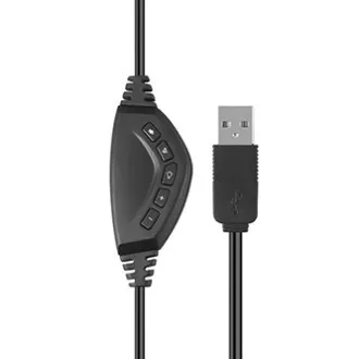 Marvo HG9022, sluchátka s mikrofonem, ovládání hlasitosti, černo-červená, 7.1 (virtualně), LED,podsvícená typ USB