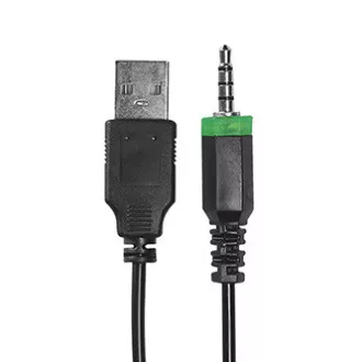 Marvo HG8929 sluchátka s mikrofonem, drátová, černá, podsvícená, 3.5 mm jack + rozdvojka + USB