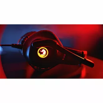 Marvo HG8929 sluchátka s mikrofonem, drátová, černá, podsvícená, 3.5 mm jack + rozdvojka + USB