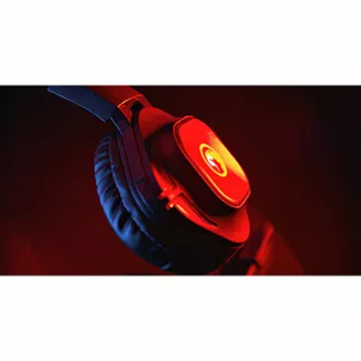 Marvo HG8929 sluchátka s mikrofonem, drátová, černá, podsvícená, 3.5 mm jack + rozdvojka + USB