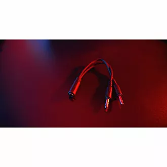 Marvo HG8929 sluchátka s mikrofonem, drátová, černá, podsvícená, 3.5 mm jack + rozdvojka + USB