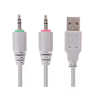 Marvo HG8936 sluchátka s mikrofonem, drátová, růžová, podsvícená, 3.5 mm jack + USB