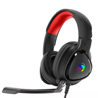 Marvo HG8958 sluchátka s mikrofonem, drátová, černá, herní, 3.5 mm jack + rozdvojka + USB