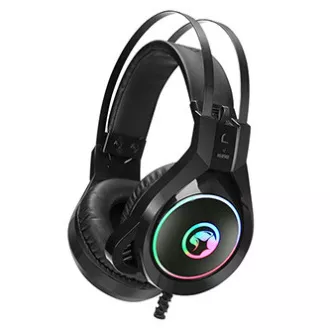 Marvo HG8901 sluchátka s mikrofonem, drátová, černá, USB