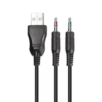 Marvo HG8901 sluchátka s mikrofonem, drátová, černá, USB